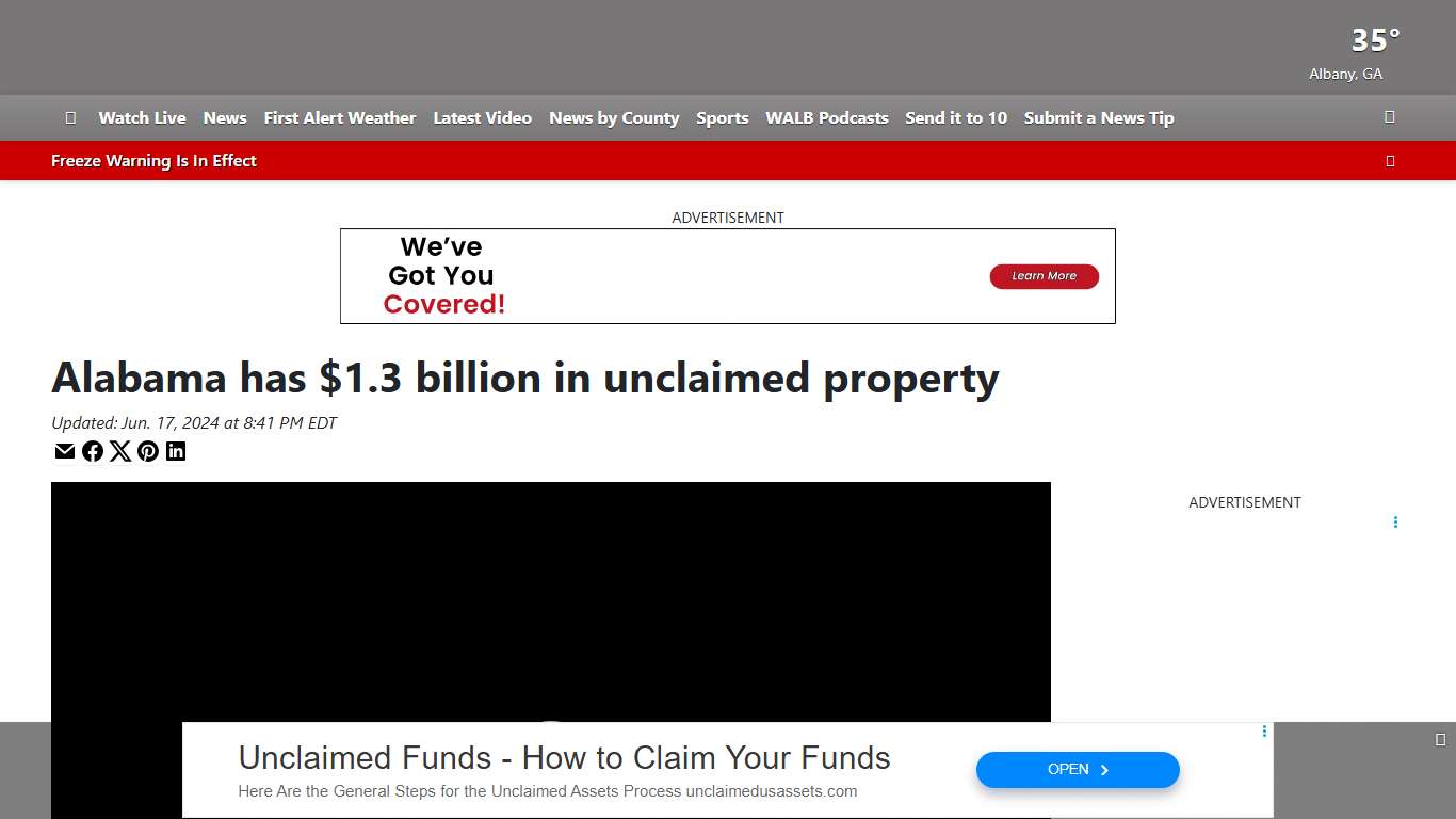 Alabama has $1.3 billion in unclaimed property